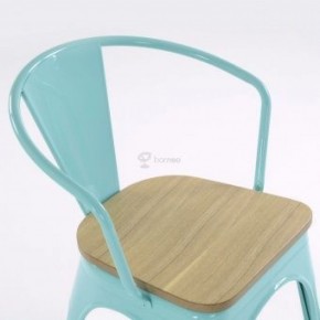 Кресло Barneo N-245 Tolix style Wood  (RAL6027 бирюзовый) в Тобольске - tobolsk.ok-mebel.com | фото 3