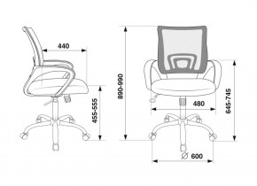 Кресло Бюрократ CH-695N/SL/BL/TW-11 синий TW-05 черный TW-11 в Тобольске - tobolsk.ok-mebel.com | фото 4