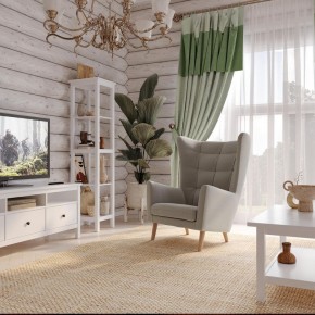 Кресло для отдыха Саари светло-серое, ткань рогожка в Тобольске - tobolsk.ok-mebel.com | фото 4