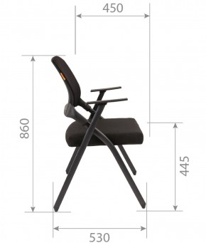 Кресло для посетителей CHAIRMAN NEXX (ткань стандарт черный/сетка DW-01) в Тобольске - tobolsk.ok-mebel.com | фото 7