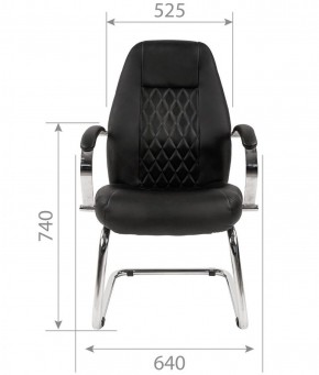 Кресло для посетителя CHAIRMAN 950 V Черное в Тобольске - tobolsk.ok-mebel.com | фото 4