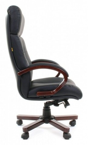 Кресло для руководителя Chairman 421 черный/орех темный, черный в Тобольске - tobolsk.ok-mebel.com | фото 3