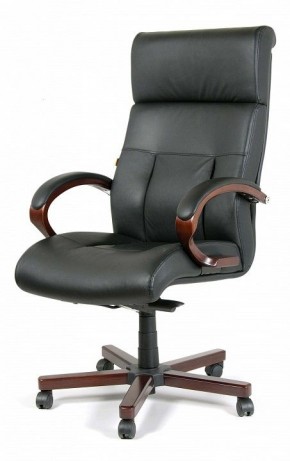 Кресло для руководителя Chairman 421 черный/орех темный, черный в Тобольске - tobolsk.ok-mebel.com | фото 7