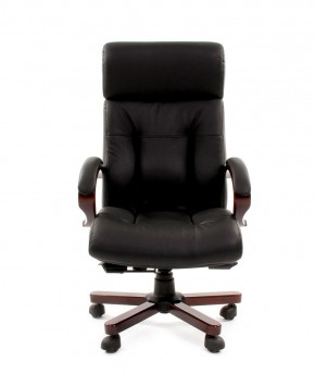 Кресло для руководителя CHAIRMAN  421 (Натуральная кожа) Черное в Тобольске - tobolsk.ok-mebel.com | фото 2