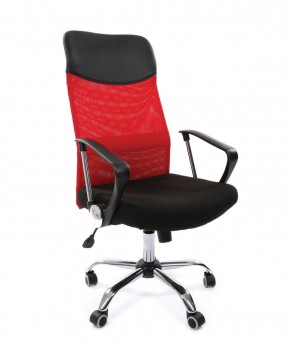 Кресло для руководителя CHAIRMAN 610 N (15-21 черный/сетка красный) в Тобольске - tobolsk.ok-mebel.com | фото