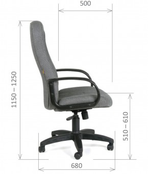 Кресло для руководителя  CHAIRMAN 685 СТ (ткань стандарт 10-356 черная) в Тобольске - tobolsk.ok-mebel.com | фото 6