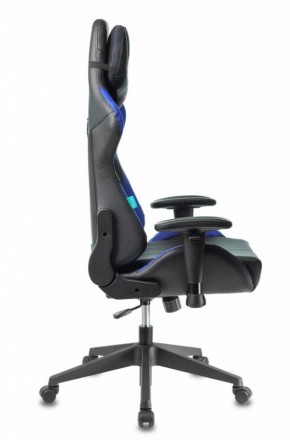 Кресло игровое Бюрократ VIKING 5 AERO BLUE черный/синий в Тобольске - tobolsk.ok-mebel.com | фото 5