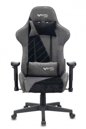 Кресло игровое Бюрократ VIKING X VIKING X BLACK Fabric серый/черный в Тобольске - tobolsk.ok-mebel.com | фото 3