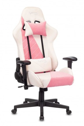 Кресло игровое Бюрократ VIKING X VIKING X PINK Fabric белый/розовый в Тобольске - tobolsk.ok-mebel.com | фото