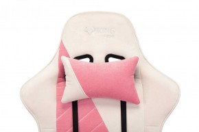 Кресло игровое Бюрократ VIKING X VIKING X PINK Fabric белый/розовый в Тобольске - tobolsk.ok-mebel.com | фото 6