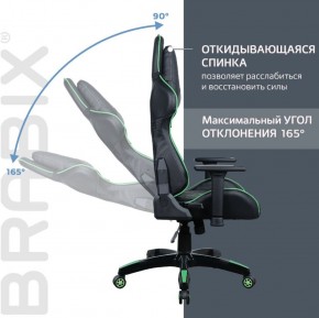 Кресло компьютерное BRABIX "GT Carbon GM-120" (черное/зеленое) 531929 в Тобольске - tobolsk.ok-mebel.com | фото 2