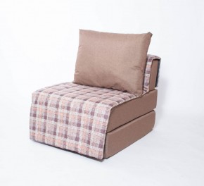 Кресло-кровать бескаркасное Харви (коричневый-квадро беж) в Тобольске - tobolsk.ok-mebel.com | фото