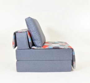 Кресло-кровать бескаркасное Харви (серый-геометрия слейт) в Тобольске - tobolsk.ok-mebel.com | фото 2