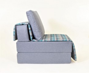 Кресло-кровать бескаркасное Харви (серый-квадро азур) в Тобольске - tobolsk.ok-mebel.com | фото 2