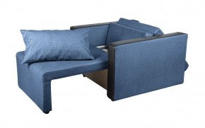 Кресло-кровать Милена с подлокотниками (синий) Велюр в Тобольске - tobolsk.ok-mebel.com | фото 2