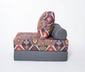 Кресло-кровать-пуф бескаркасное Прайм (мехико серый-графит) в Тобольске - tobolsk.ok-mebel.com | фото 1