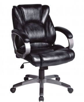 Кресло офисное BRABIX "Eldorado EX-504", экокожа, черное, 530874 в Тобольске - tobolsk.ok-mebel.com | фото 1