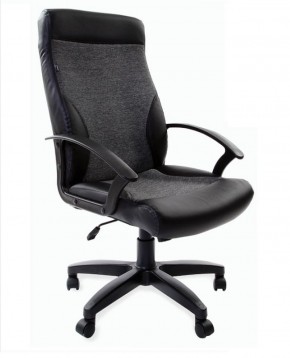 Кресло офисное BRABIX "Trust EX-535" (экокожа/черная/ткань серая) 531383 в Тобольске - tobolsk.ok-mebel.com | фото