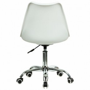 Кресло стул BRABIX "Eames MG-310 CH", хром, пластик белый, ткань серая, 532924 в Тобольске - tobolsk.ok-mebel.com | фото 4