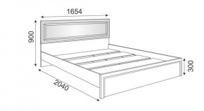 Кровать 1.6 М09 с мягкой спинкой и настилом Беатрис (Орех гепланкт) в Тобольске - tobolsk.ok-mebel.com | фото