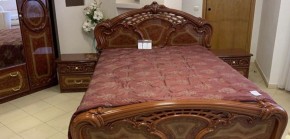 Кровать 2-х спальная 1800*2000 Роза, без основания (01.118) орех в Тобольске - tobolsk.ok-mebel.com | фото