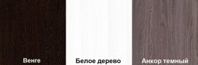 Кровать-чердак Пионер 1 (800*1900) Белое дерево, Анкор темный, Венге в Тобольске - tobolsk.ok-mebel.com | фото 3