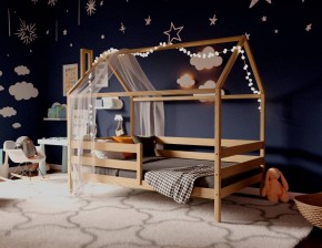 Кровать-домик 80*190 без покраски (без ящиков) в Тобольске - tobolsk.ok-mebel.com | фото