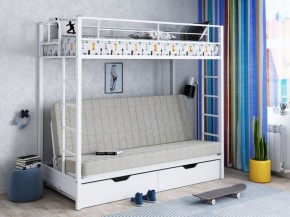 Кровать двухъярусная с диваном "Мадлен-ЯЯ" с ящиками в Тобольске - tobolsk.ok-mebel.com | фото