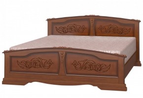 ЕЛЕНА Кровать из массива 1200 (Орех) в Тобольске - tobolsk.ok-mebel.com | фото 1