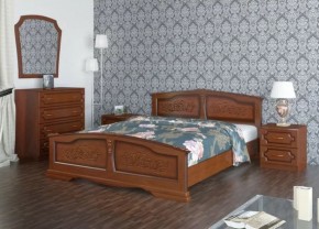 ЕЛЕНА Кровать из массива 1200 (Орех) в Тобольске - tobolsk.ok-mebel.com | фото 2