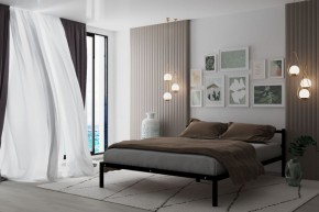 Кровать Мета с матрасом 1200 (черный) в Тобольске - tobolsk.ok-mebel.com | фото 2