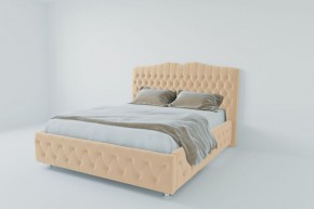 Кровать Нягань с ПМ 1800 (экокожа бежевая) в Тобольске - tobolsk.ok-mebel.com | фото 2