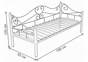 Кровать односпальная Венеция в Тобольске - tobolsk.ok-mebel.com | фото 3