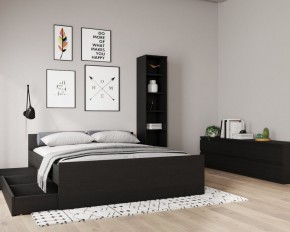 Кровать ОРИОН двухспальная с ортопедическим основанием 180х200, цвет Дуб Венге в Тобольске - tobolsk.ok-mebel.com | фото 3