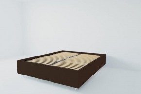 Кровать Подиум с ортопедическим основанием 800 (экокожа коричневая) в Тобольске - tobolsk.ok-mebel.com | фото 2