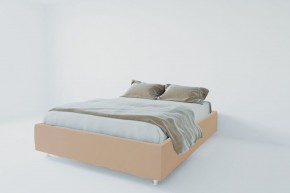 Кровать Подиум с ортопедическим основанием 800 (велюр светло-серый) в Тобольске - tobolsk.ok-mebel.com | фото 1