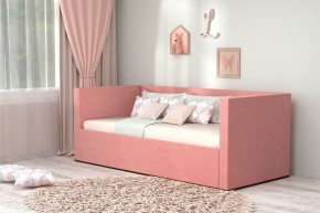 Кровать с ПМ (арт.030) (с/м 900*2000мм) (б/матр), ткань розовая в Тобольске - tobolsk.ok-mebel.com | фото