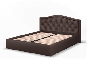 Кровать Стелла 1200 + Основание (Лесмо brown) коричневый в Тобольске - tobolsk.ok-mebel.com | фото 3