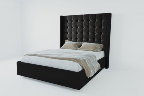Кровать Венеция ЛЮКС с ПМ 1200 (экокожа кольт ч) в Тобольске - tobolsk.ok-mebel.com | фото 2