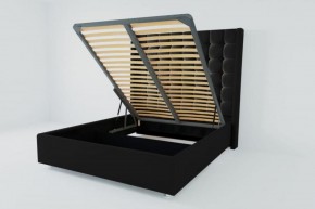 Кровать Венеция ЛЮКС с ПМ 1800 (экокожа кольт ч) в Тобольске - tobolsk.ok-mebel.com | фото 2