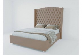 Кровать Версаль ЛЮКС с ПМ 1200 (велюр темно-серый) в Тобольске - tobolsk.ok-mebel.com | фото