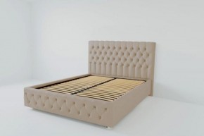 Кровать Версаль с ортопедическим основанием 800 (велюр светло-серый) в Тобольске - tobolsk.ok-mebel.com | фото