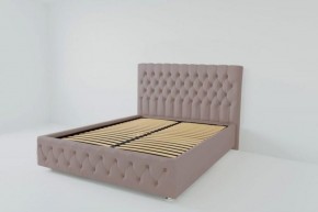 Кровать Версаль с ортопедическим основанием 800 (велюр темно-серый) в Тобольске - tobolsk.ok-mebel.com | фото 2