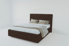 Кровать Версаль с ПМ 800 (экокожа коричневая) в Тобольске - tobolsk.ok-mebel.com | фото