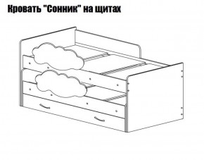 Кровать выкатная Соник (800*1900) в Тобольске - tobolsk.ok-mebel.com | фото 2