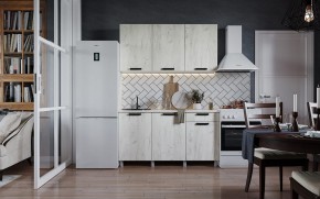 Кухня ДИОР 1500 (Белый/Дуб Крафт белый) в Тобольске - tobolsk.ok-mebel.com | фото