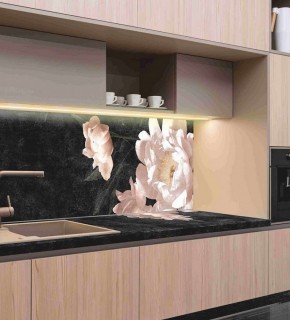 Кухонный фартук со столешницей (А-05) в едином стиле (3050 мм) в Тобольске - tobolsk.ok-mebel.com | фото 1