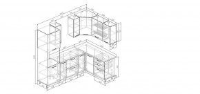 Кухонный гарнитур Антик 2400*1600 (Стол. 38мм) в Тобольске - tobolsk.ok-mebel.com | фото 2