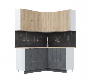 Кухонный гарнитур Асти-дуб сонома угловой 1,4*1,6 в Тобольске - tobolsk.ok-mebel.com | фото 2