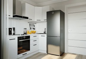 Кухонный гарнитур Белый Глянец 2200*1000 (Стол. 26мм) в Тобольске - tobolsk.ok-mebel.com | фото